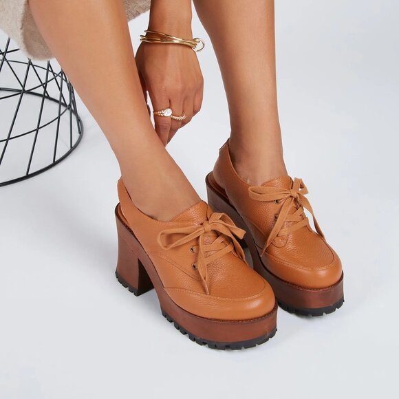 Intentionally Blank Hobby Platform Clog - Whiskey Size 10 - Picture 2 of 11